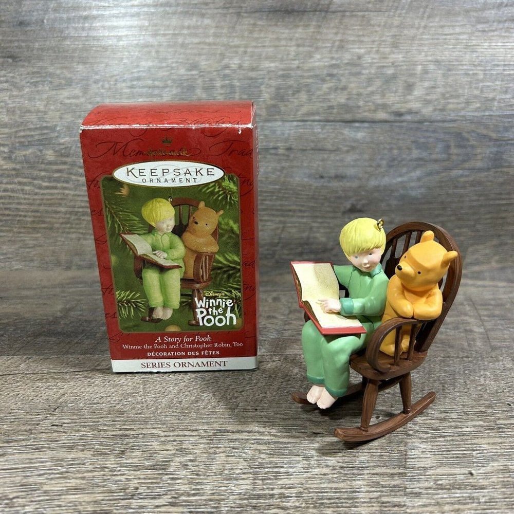 A Story For Pooh 2001 Hallmark Keepsake Christmas Ornament Christopher Robin #3